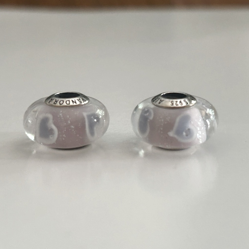 Authentic Pandora Murano glass charms. Price is for one charm.